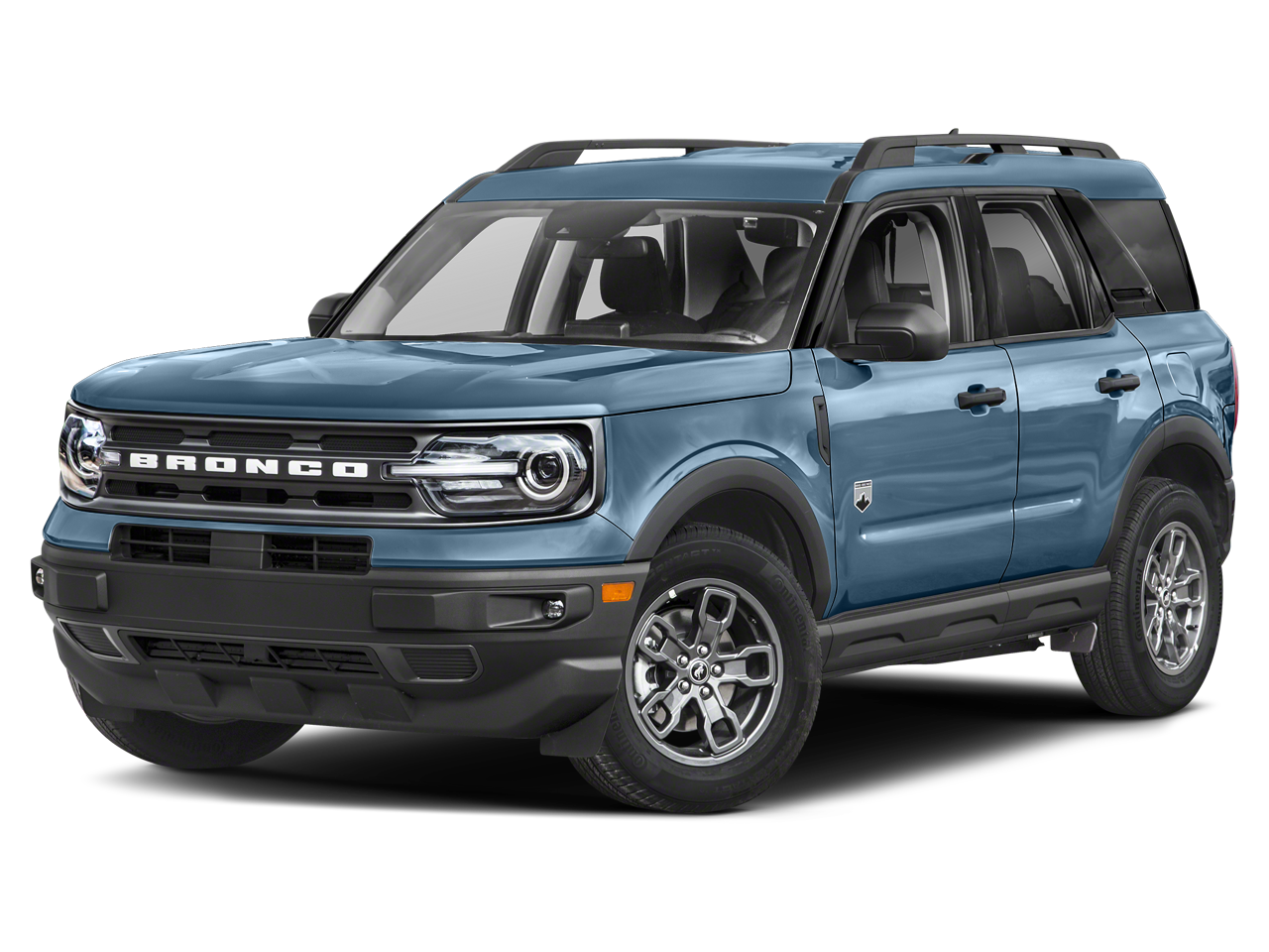 2021 Ford Bronco Sport Big Bend in Area 51 — front three-quarter view