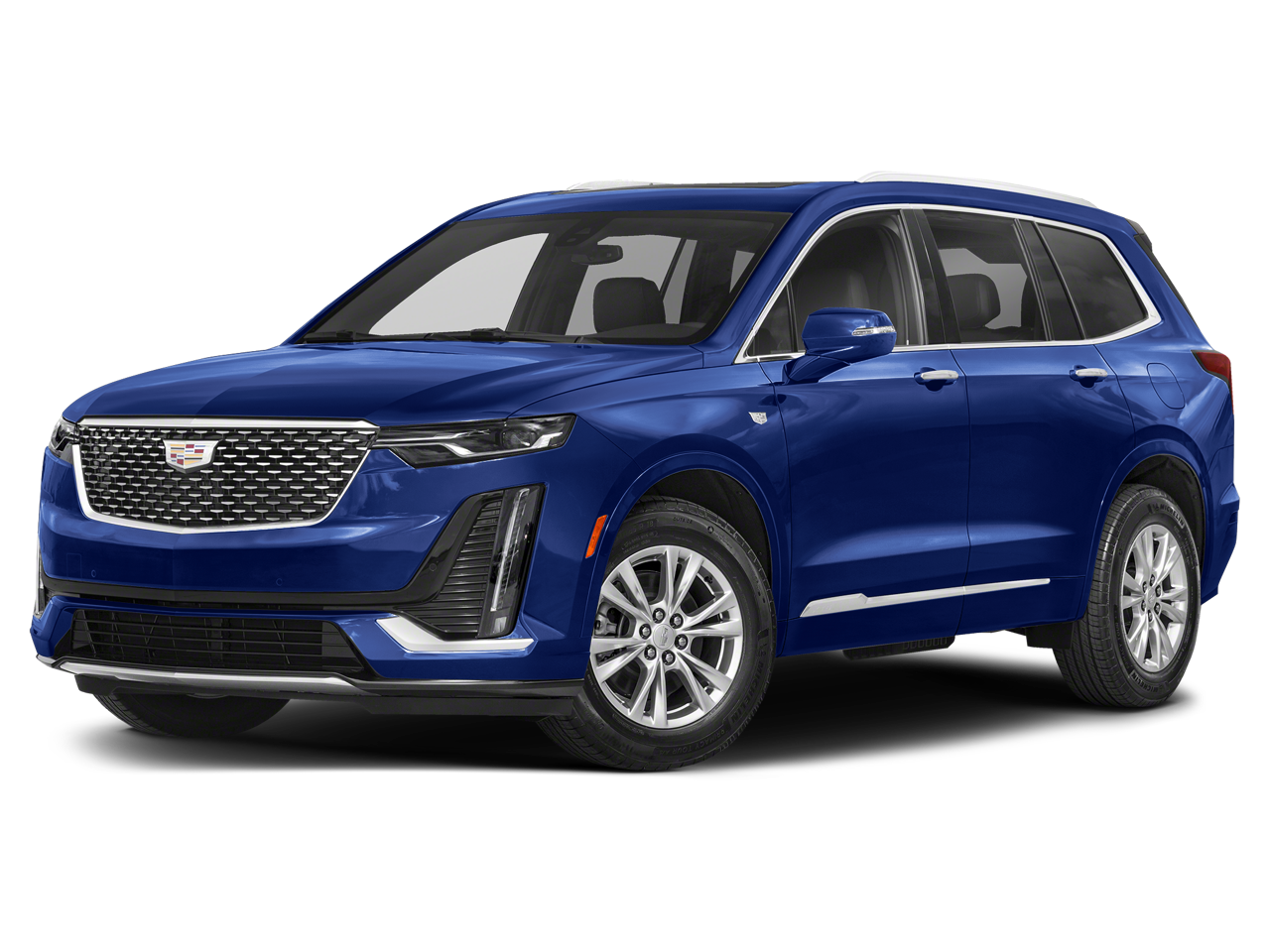 2024 Cadillac XT6 Luxury in Radiant Red Tintcoat — front three-quarter view