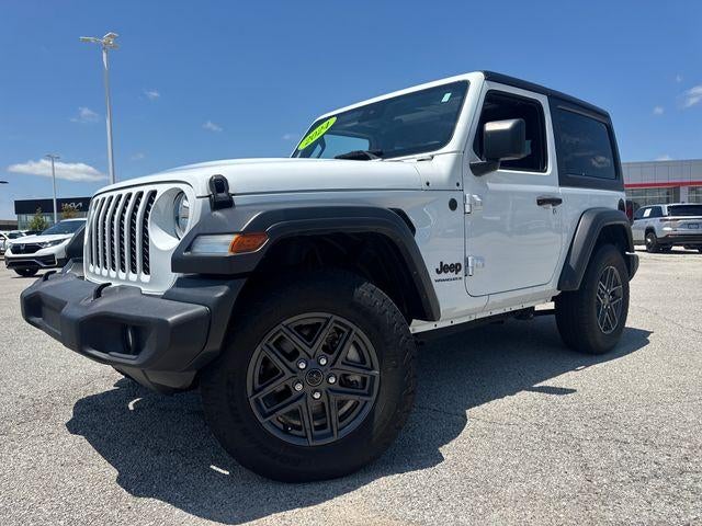 2024 Jeep Wrangler Sport S 2 Door 4x4 in Bright White Clearcoat — front three-quarter view