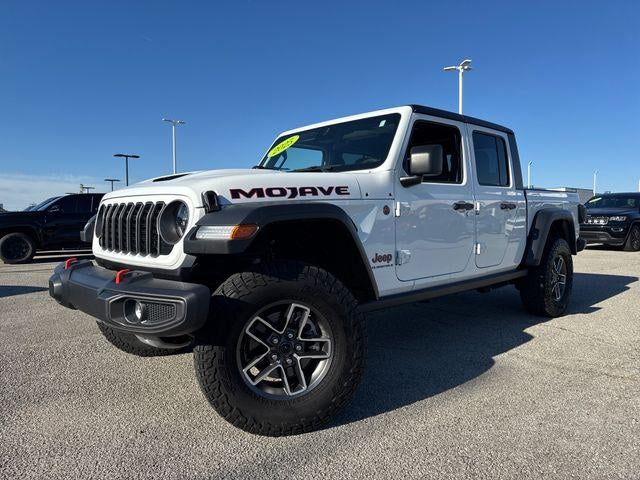 2025 Jeep Gladiator Mojave 4x4 in Bright White Clearcoat — front three-quarter view