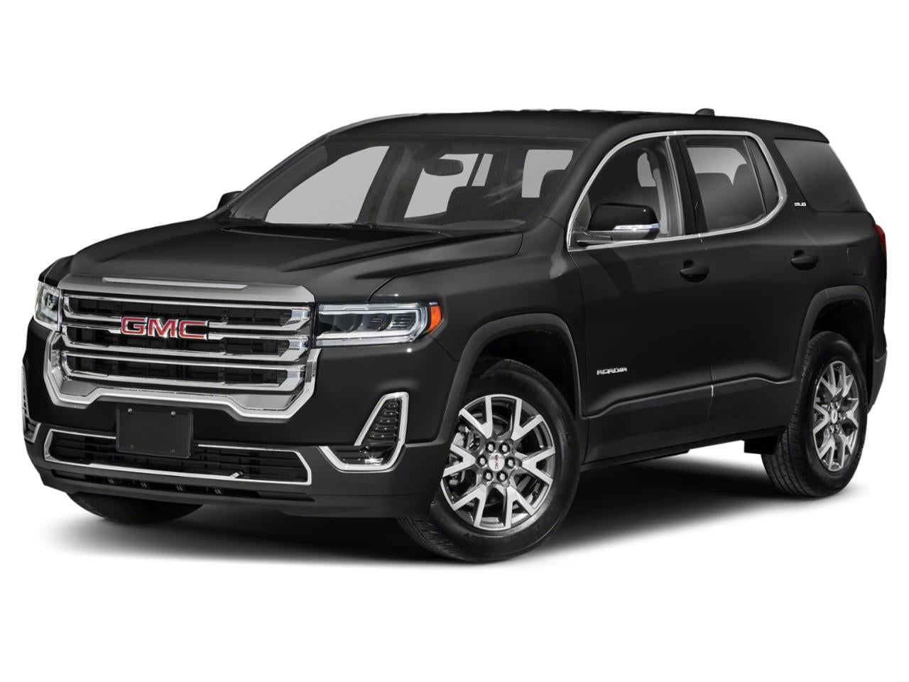 2021 GMC Acadia FWD SLT in Ebony Twilight Metallic — front three-quarter view