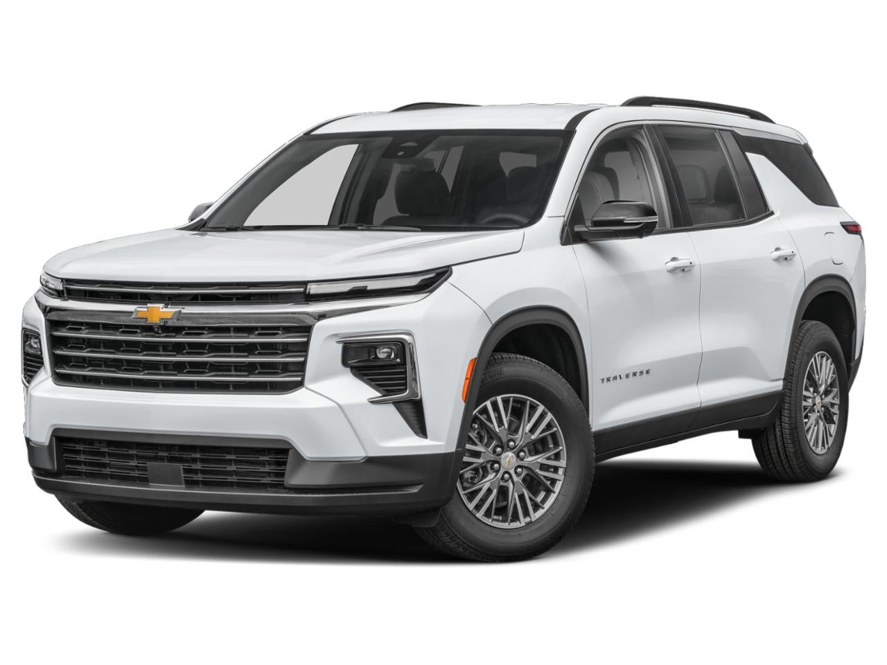 2025 Chevrolet Traverse LT w/1LT in Summit White — front three-quarter view