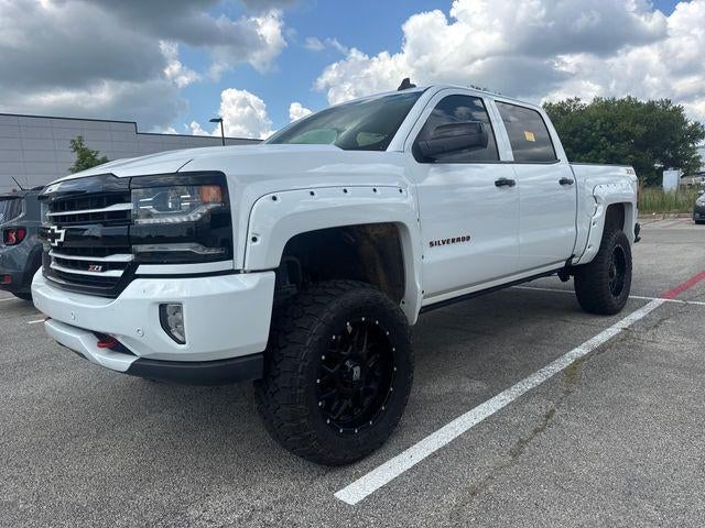 2018 Chevrolet Silverado 1500 Crew Cab Short Box 4-Wheel Drive LTZ Z71 in Summit White — front three-quarter view