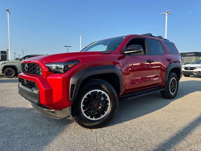 2025 Toyota 4Runner Hybrid TRD Off Road 4WD (Natl) in Supersonic Red — front three-quarter view
