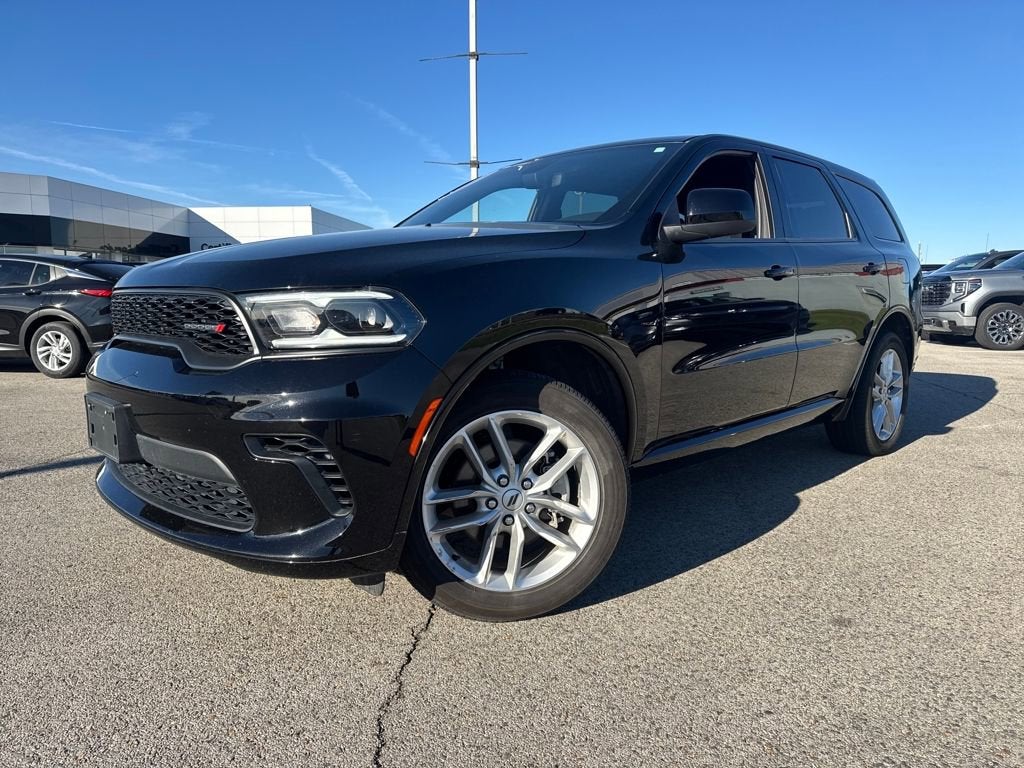 2025 Dodge Durango GT in Db Black Clearc — front three-quarter view