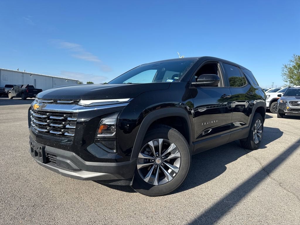 2026 Chevrolet Equinox LT in Mosaic Black Metallic — front three-quarter view