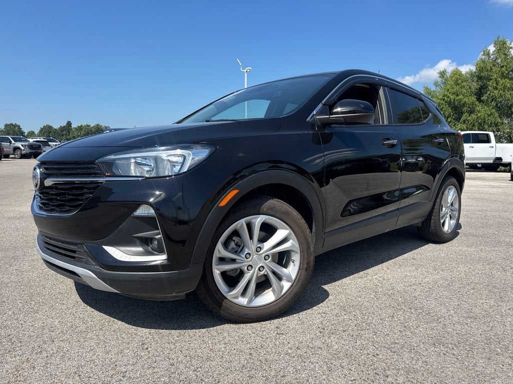 2023 Buick Encore GX Preferred in Ebony Twilight Metallic — front three-quarter view