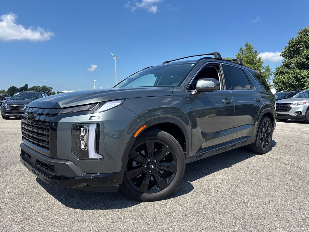 2025 Hyundai Palisade XRT in Steel Graphite — front three-quarter view