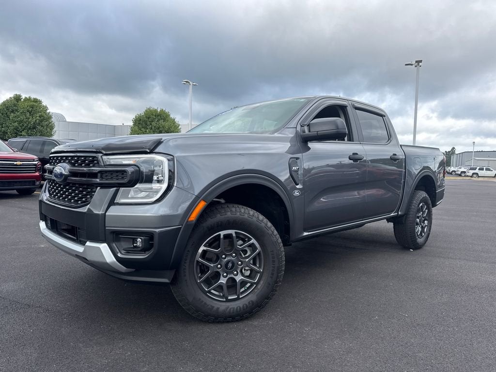 2025 Ford Ranger XLT in Carbonized Gray M — front three-quarter view