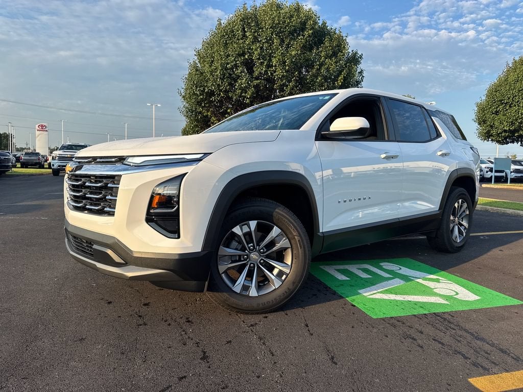 2026 Chevrolet Equinox LT in Summit White — front three-quarter view
