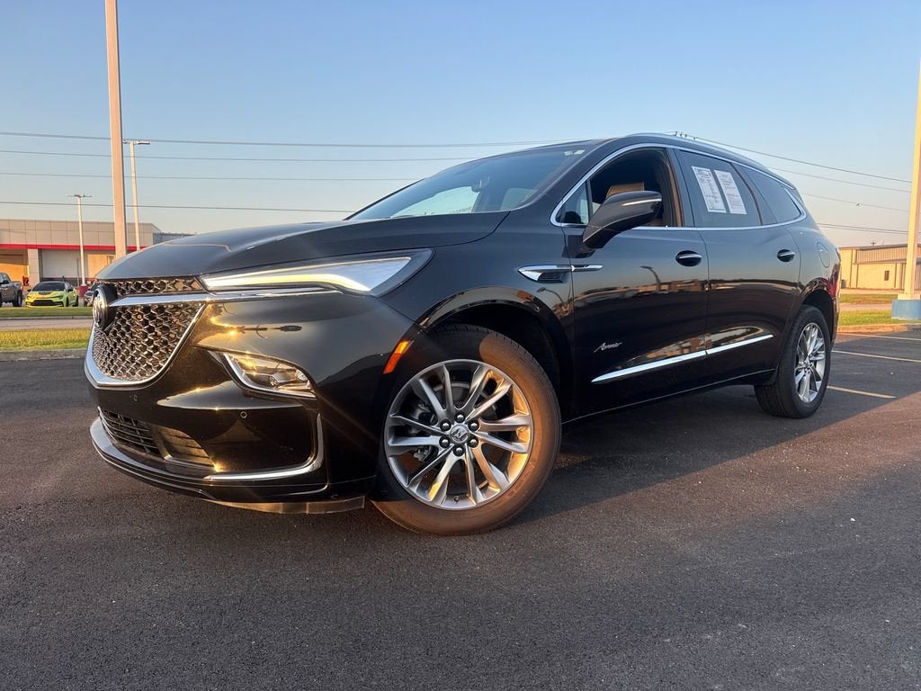 2024 Buick Enclave Avenir in Ebony Twilight Metallic — front three-quarter view