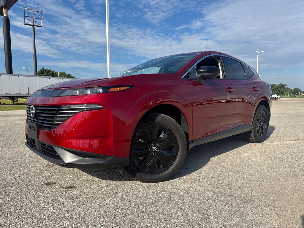 2025 Nissan Murano SV in Scarlet — front three-quarter view